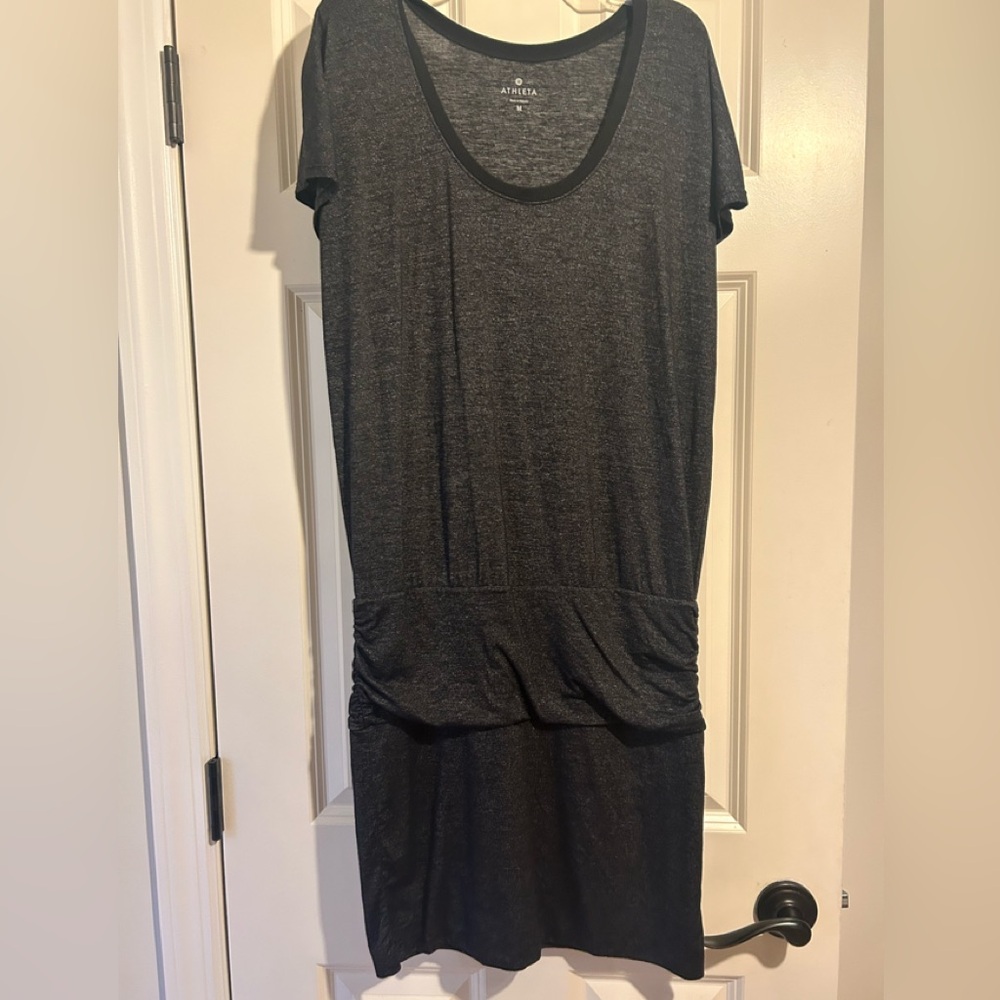 Athleta Black Short Sleeve Dress